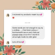 charcoal papaya Kumkumadi serum