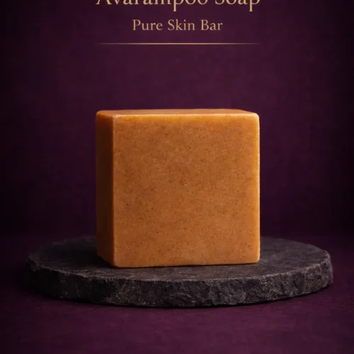 Traditional avarampoo soap for oil control, skin purification, and even-toned natural glow