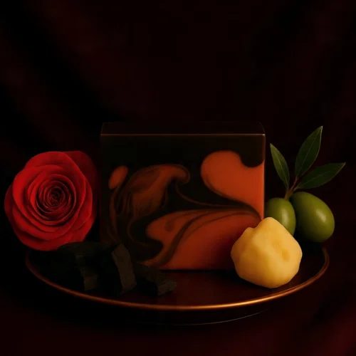 Araah Charcoal N Rose Soap – Ritual of Tan-Release & Radiant Renewal (75 g)