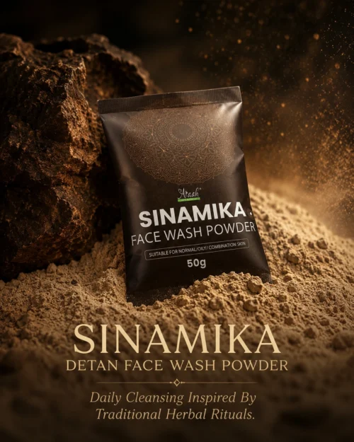 Sinamika Facewash Powder – Natural Tan Removal & Skin Brightening Formula  (50g)
