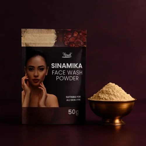 Sinamika Facewash Powder – Natural Tan Removal & Skin Brightening Formula (50g)