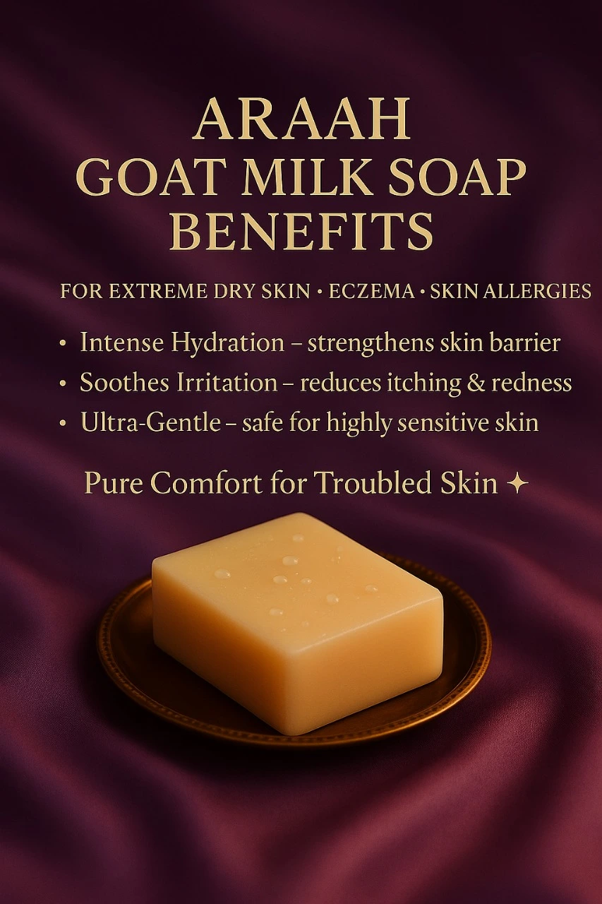 Pure Araah Goat Milk Soap – For Silky Soft Radiance (75 g) - Image 3