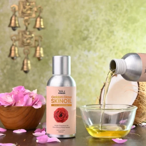 skin oil made with pure virgin coconut oil