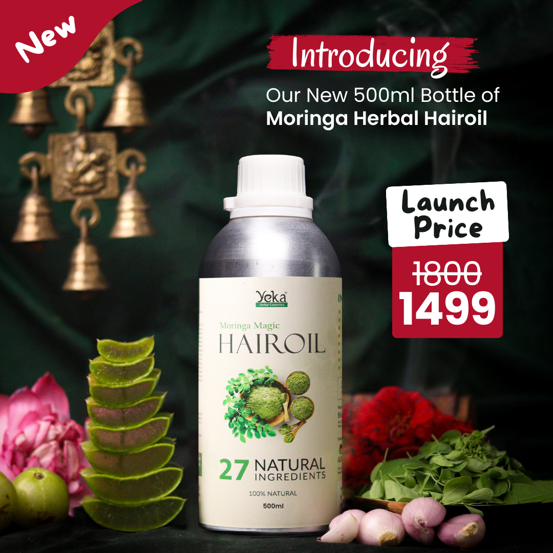 Yeka Moringa & Green Magic Herbal Hair Oil  (500ml)